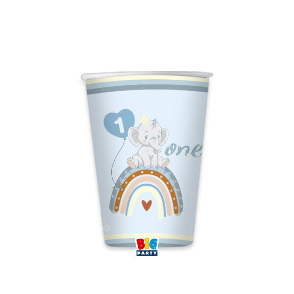 Bicchieri One Birthday Boho Blue